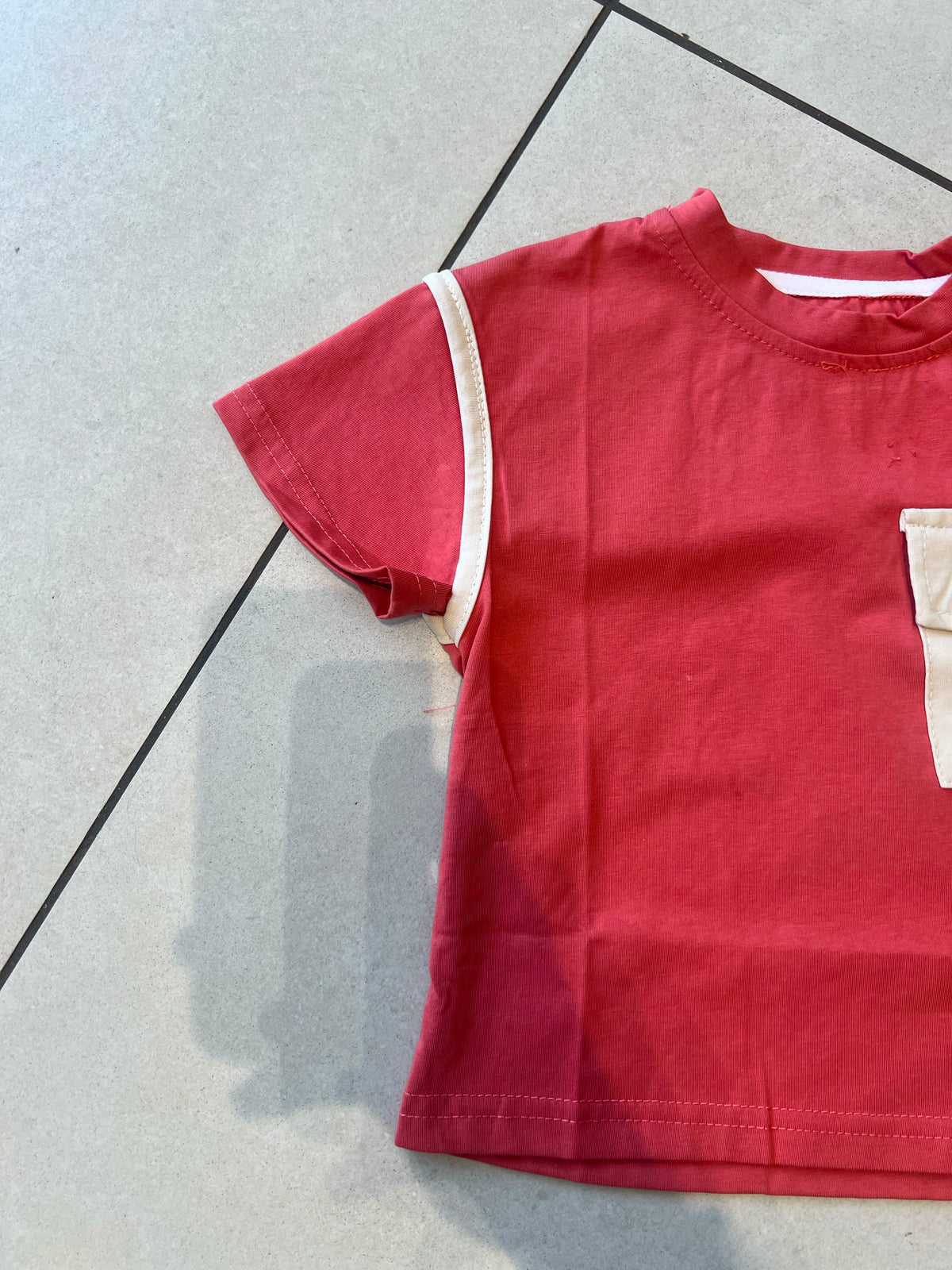 Everyday Crewneck Graphic Cotton T-Shirt for Kids | Ages 1–6, pocket detail, aataa kidd