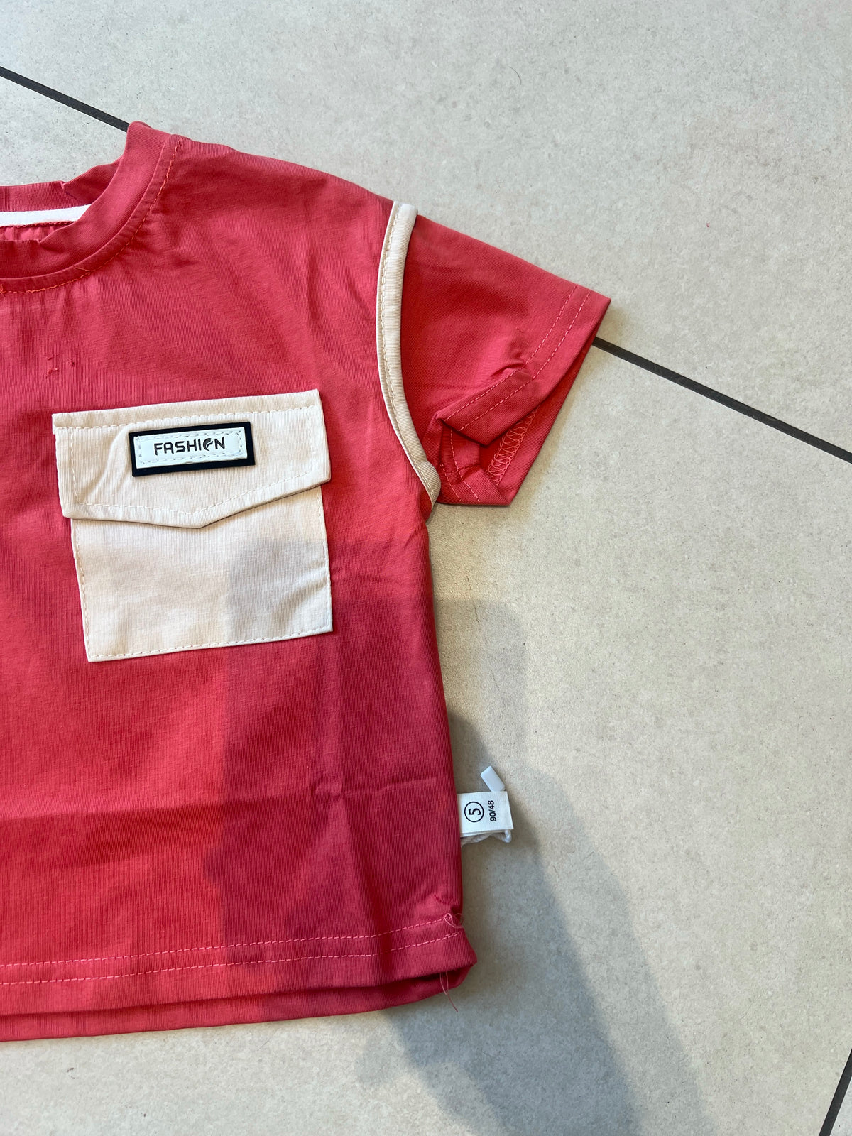 Everyday Crewneck Graphic Cotton T-Shirt for Kids | Ages 1–6, collar detail, aataa kidd