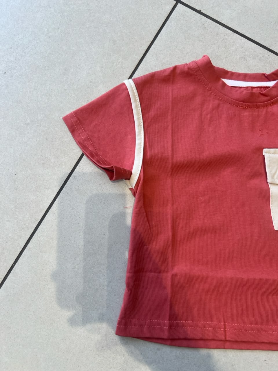 Everyday Crewneck Graphic Cotton T-Shirt for Kids | Ages 1–6, back view, aataa kidd