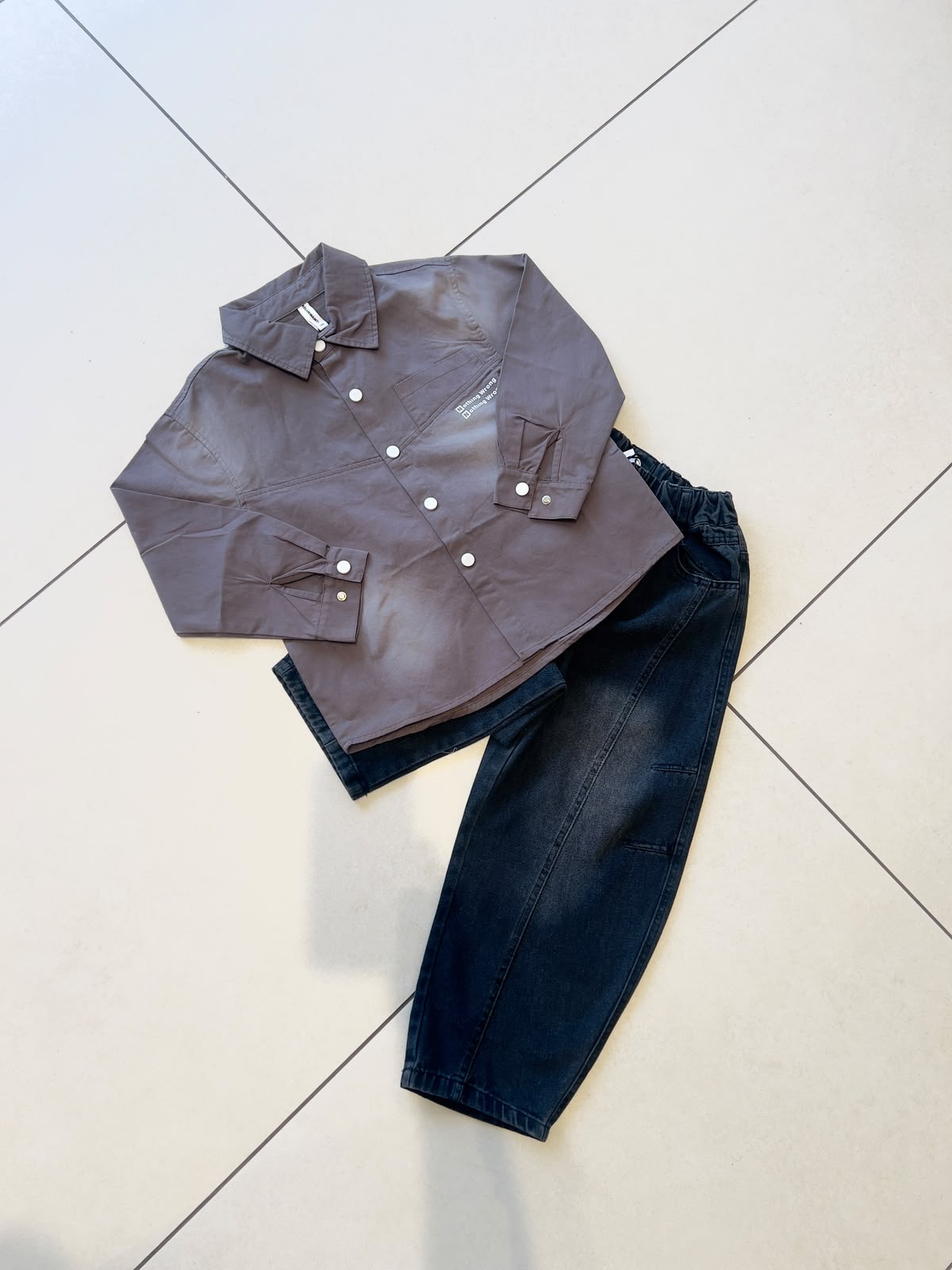 Classic Button-Down Casual Shirt for Boys | Ages 4–10, cuff detail, aataa kidd