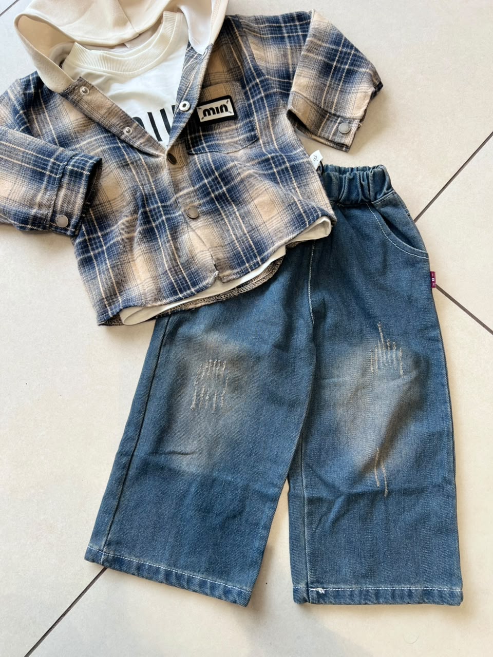 Everyday Two-Piece Outfit Set for Kids | Ages 1–6, back view, aataa kidd