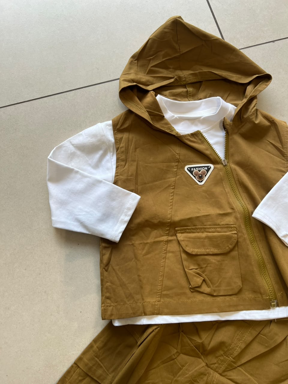 Everyday Two-Piece Outfit Set for Kids | Ages 2–5, back view, aataa kidd