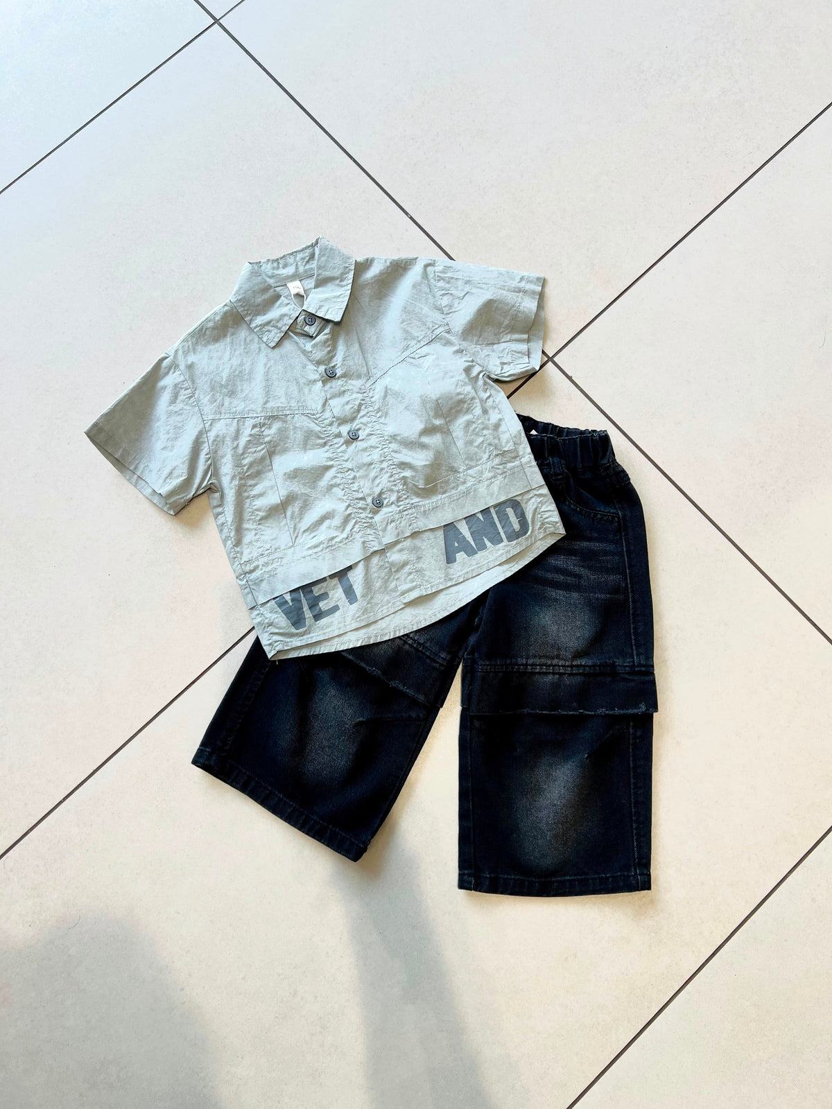 Classic Button-Down Casual Shirt for Boys | Ages 2–3, view 14, aataa kidd