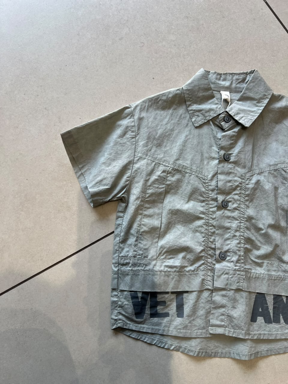 Classic Button-Down Casual Shirt for Boys | Ages 2–3, close-up texture, aataa kidd