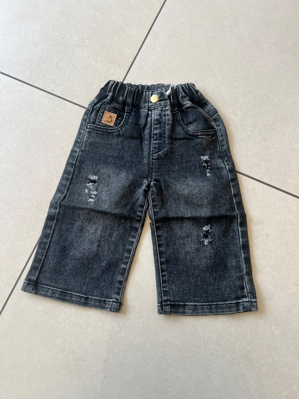 Comfort Stretch Everyday Casual Pants for Kids | Ages 6M–3Y, front view, aataa kidd