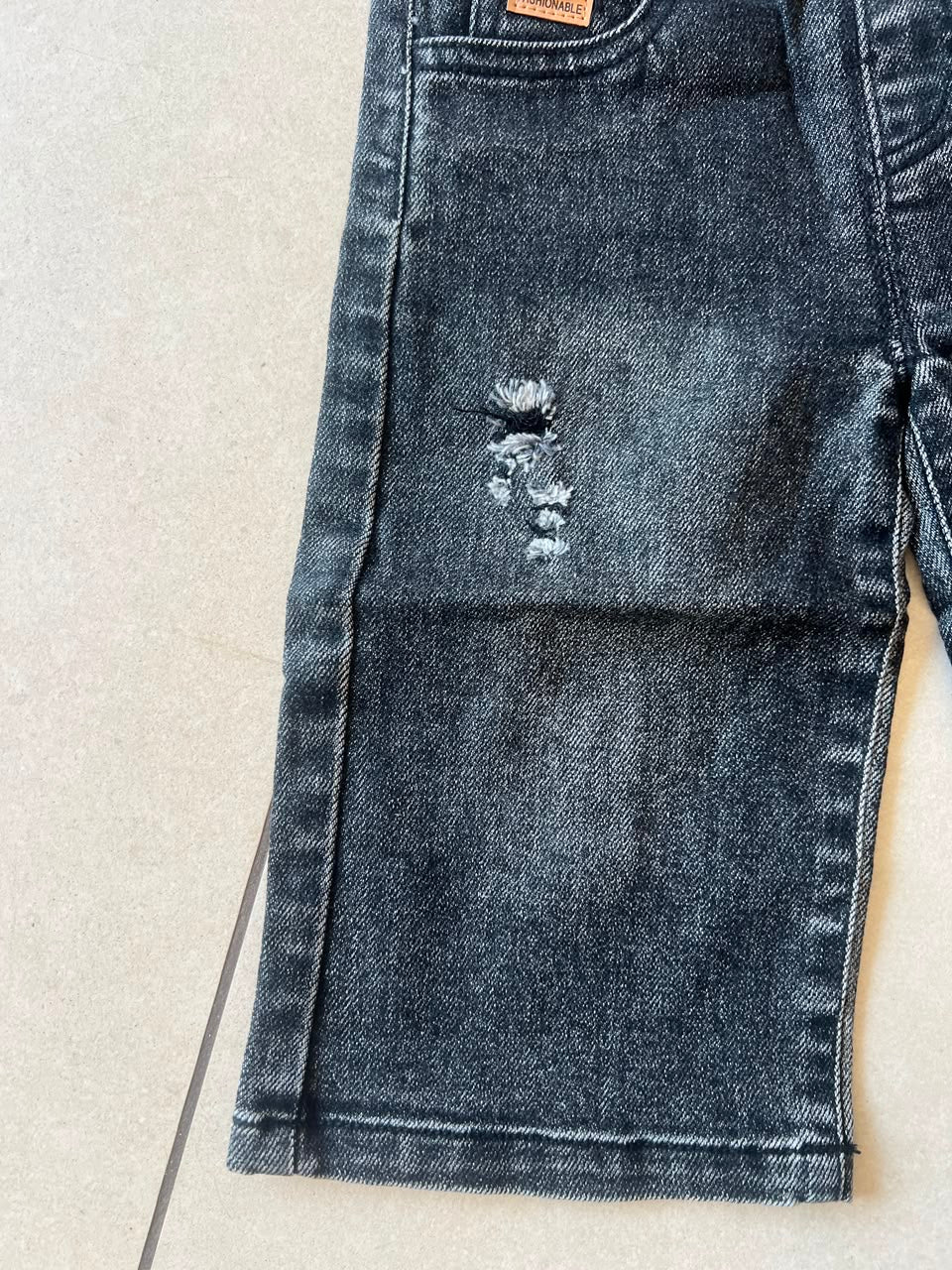 Comfort Stretch Everyday Casual Pants for Kids | Ages 6M–3Y, close-up texture, aataa kidd