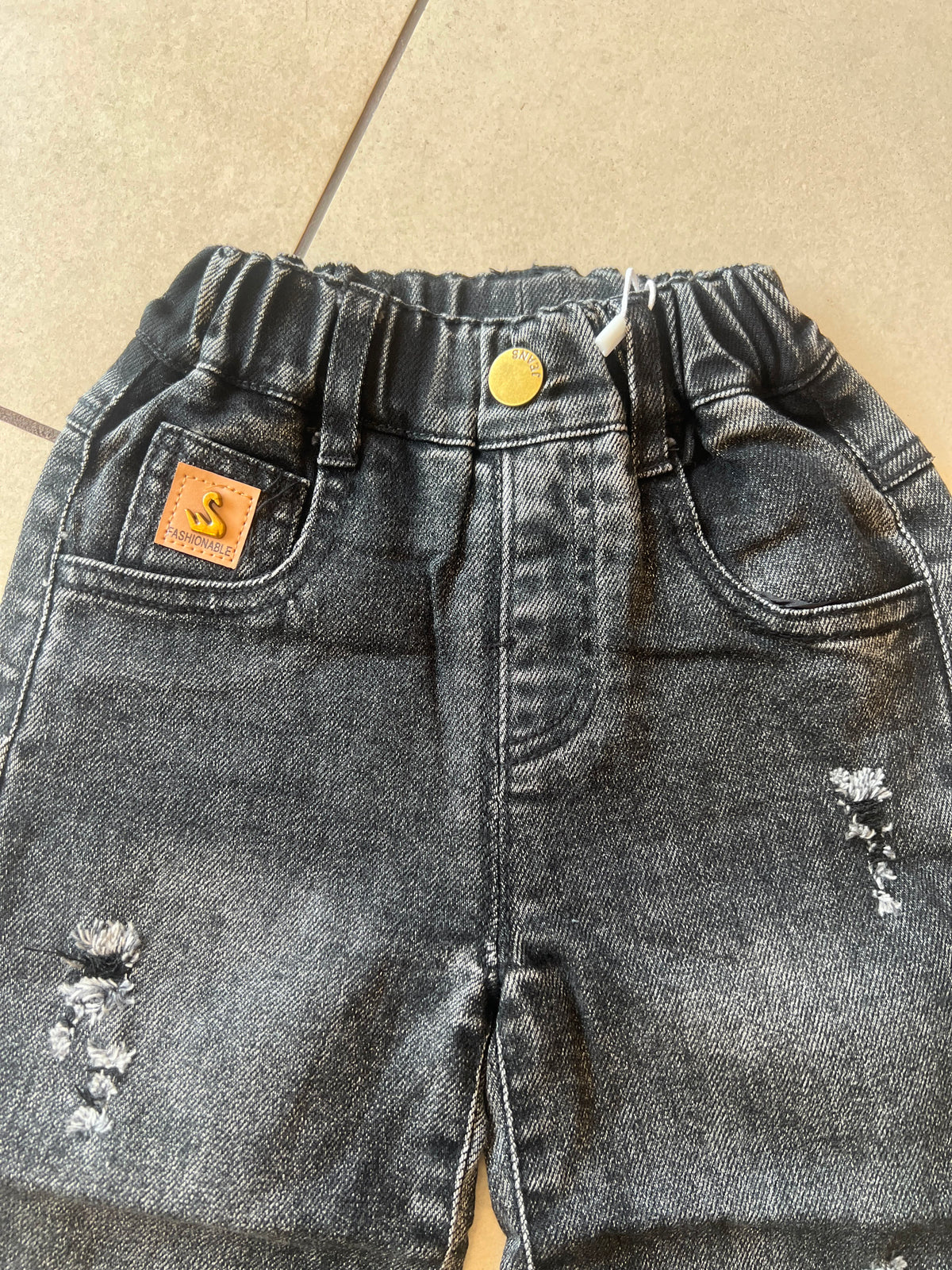 Comfort Stretch Everyday Casual Pants for Kids | Ages 6M–3Y, collar detail, aataa kidd