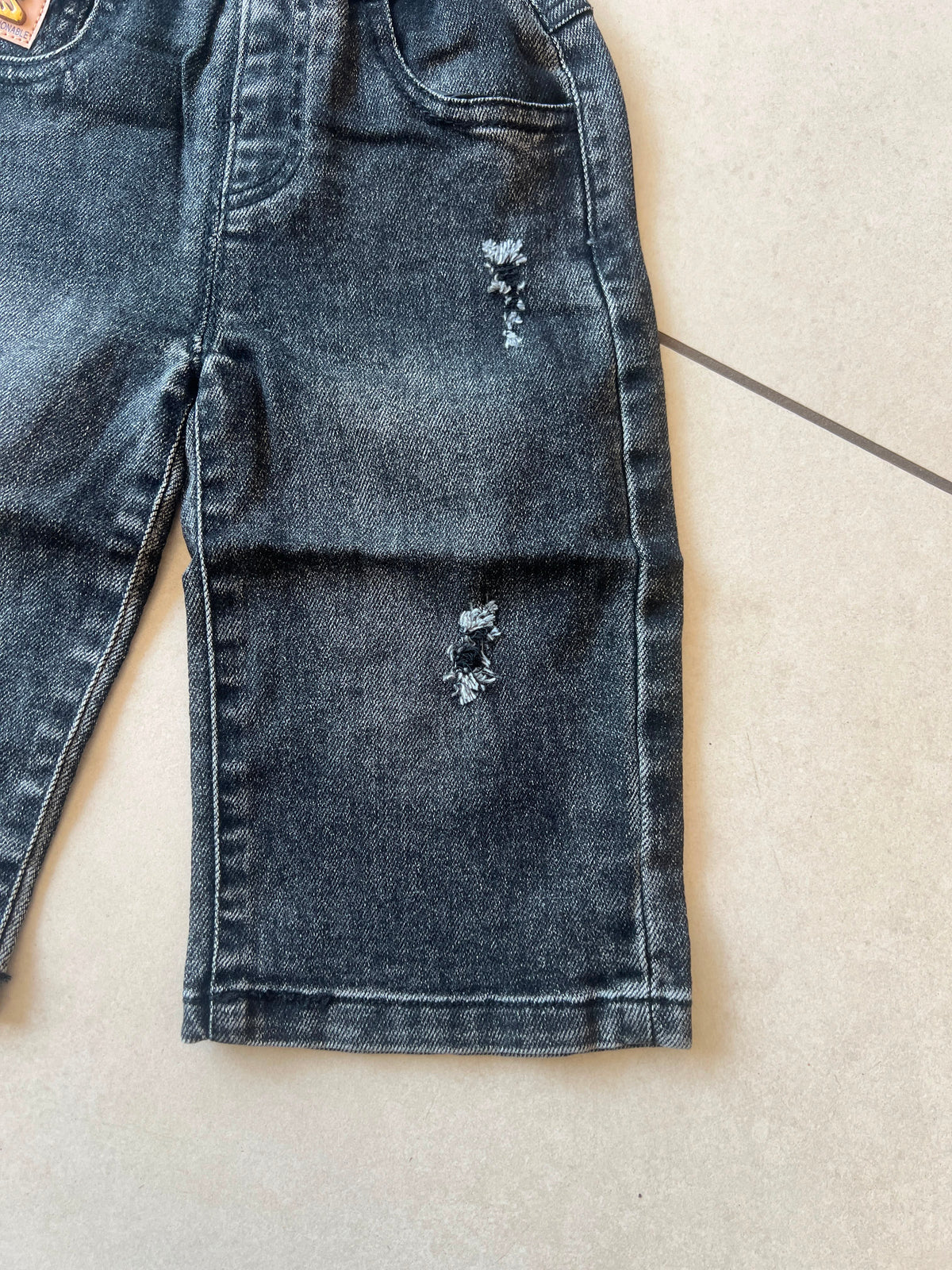 Comfort Stretch Everyday Casual Pants for Kids | Ages 6M–3Y, pocket detail, aataa kidd