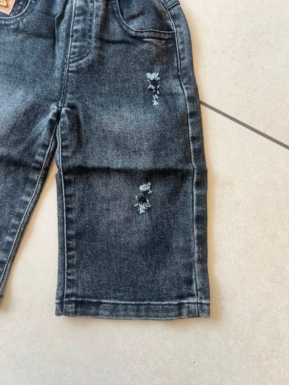 Comfort Stretch Everyday Casual Pants for Kids | Ages 6M–3Y, back view, aataa kidd