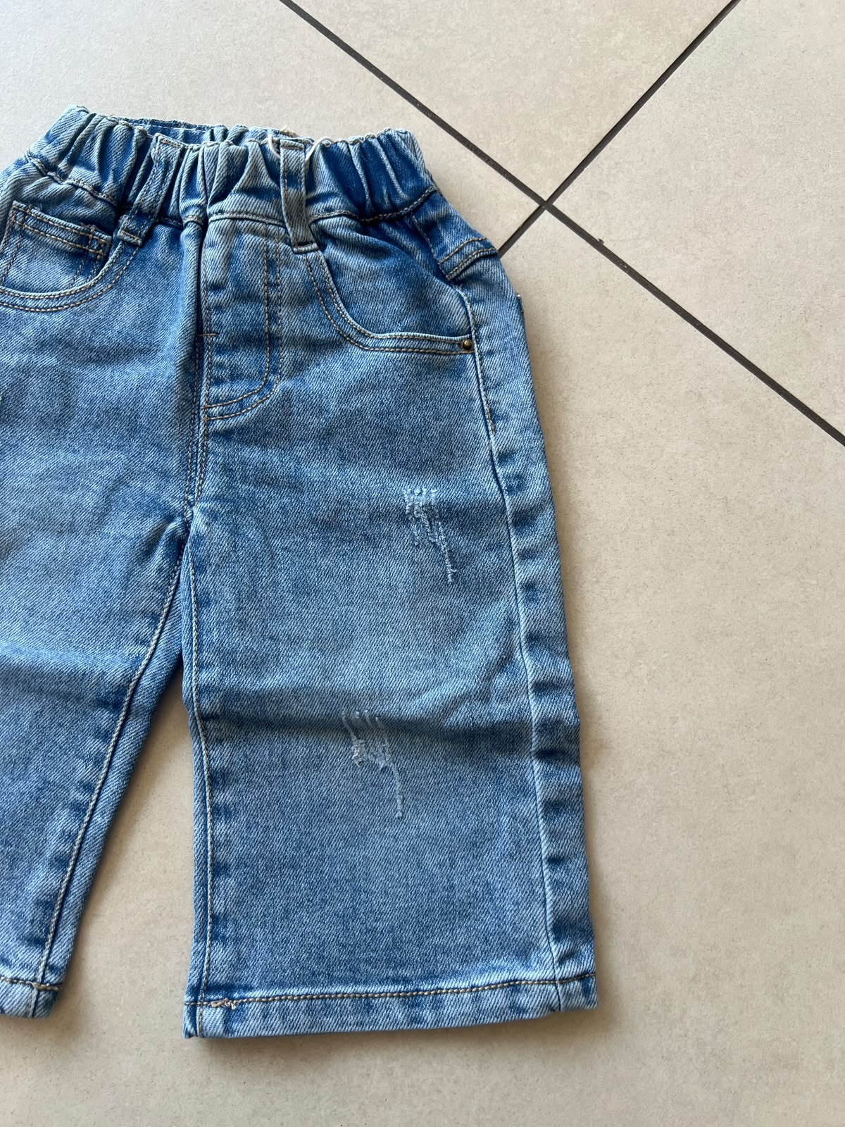 Comfort Stretch Everyday Casual Pants for Kids | Ages 9M–5Y, back view, aataa kidd