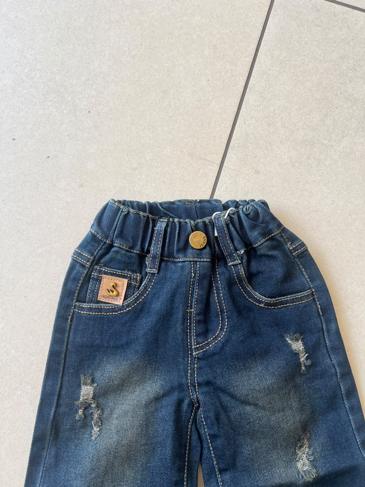 Comfort Stretch Everyday Casual Pants for Kids | Ages 6M–3Y, front view, aataa kidd