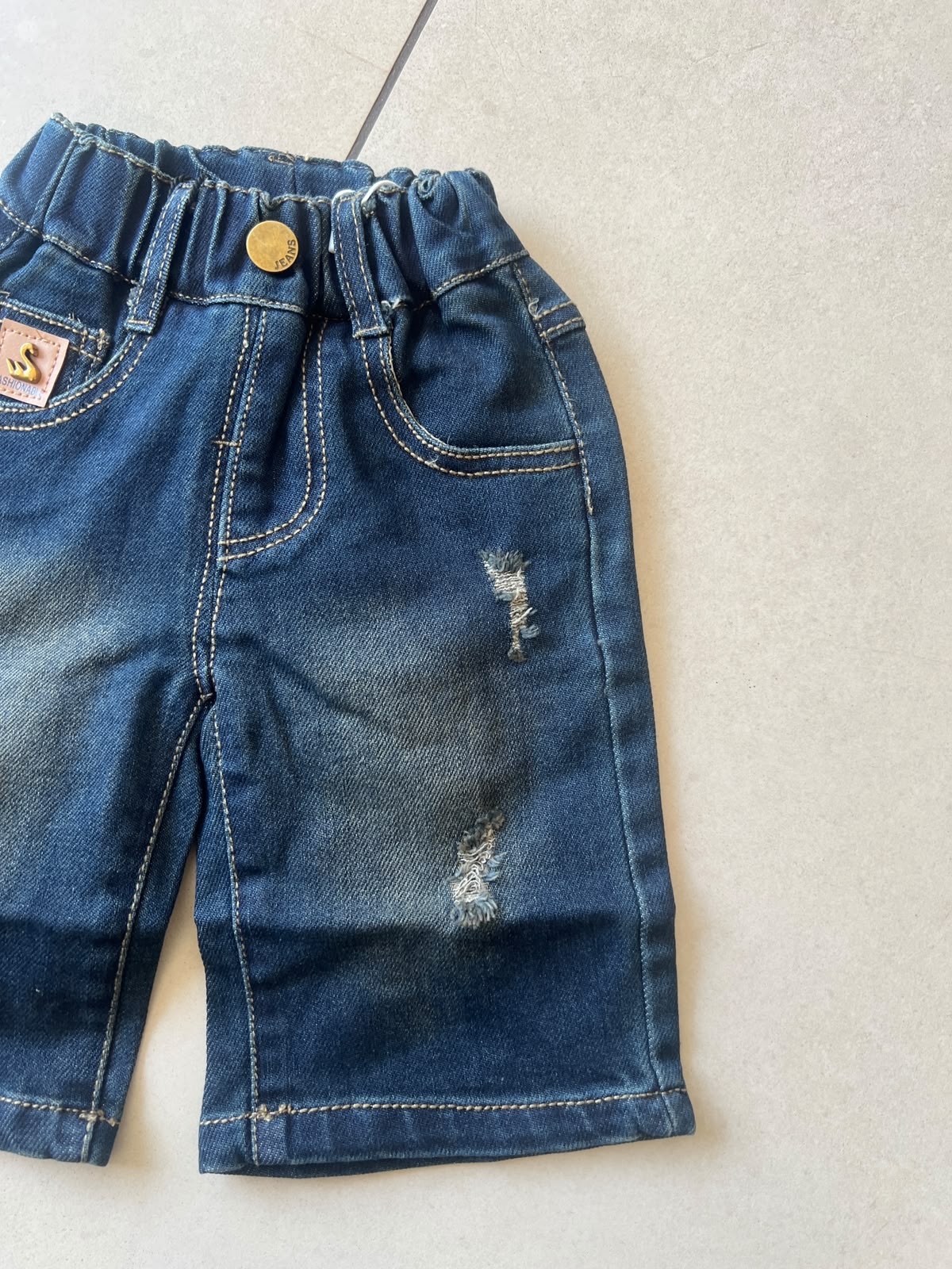 Comfort Stretch Everyday Casual Pants for Kids | Ages 6M–3Y, detail view, aataa kidd