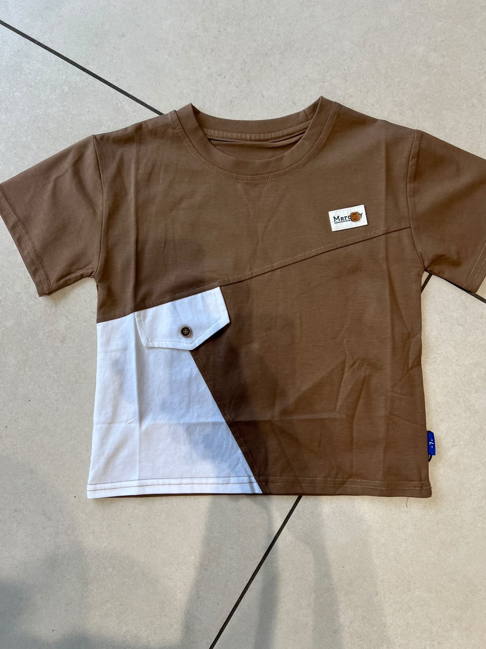 Everyday Crewneck Graphic Cotton T-Shirt for Kids | Ages 3–9, front view, aataa kidd