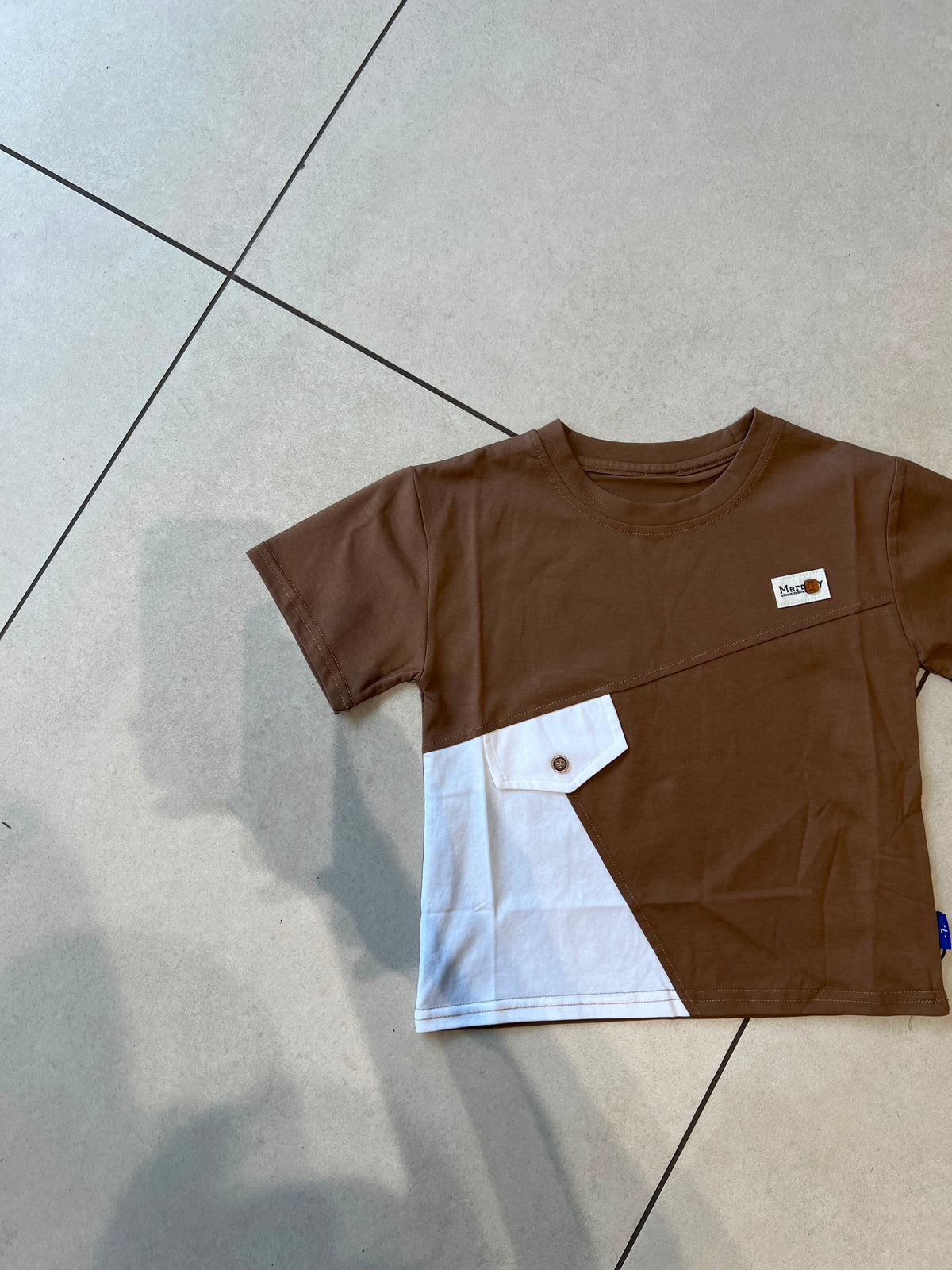 Everyday Crewneck Graphic Cotton T-Shirt for Kids | Ages 3–9, pocket detail, aataa kidd