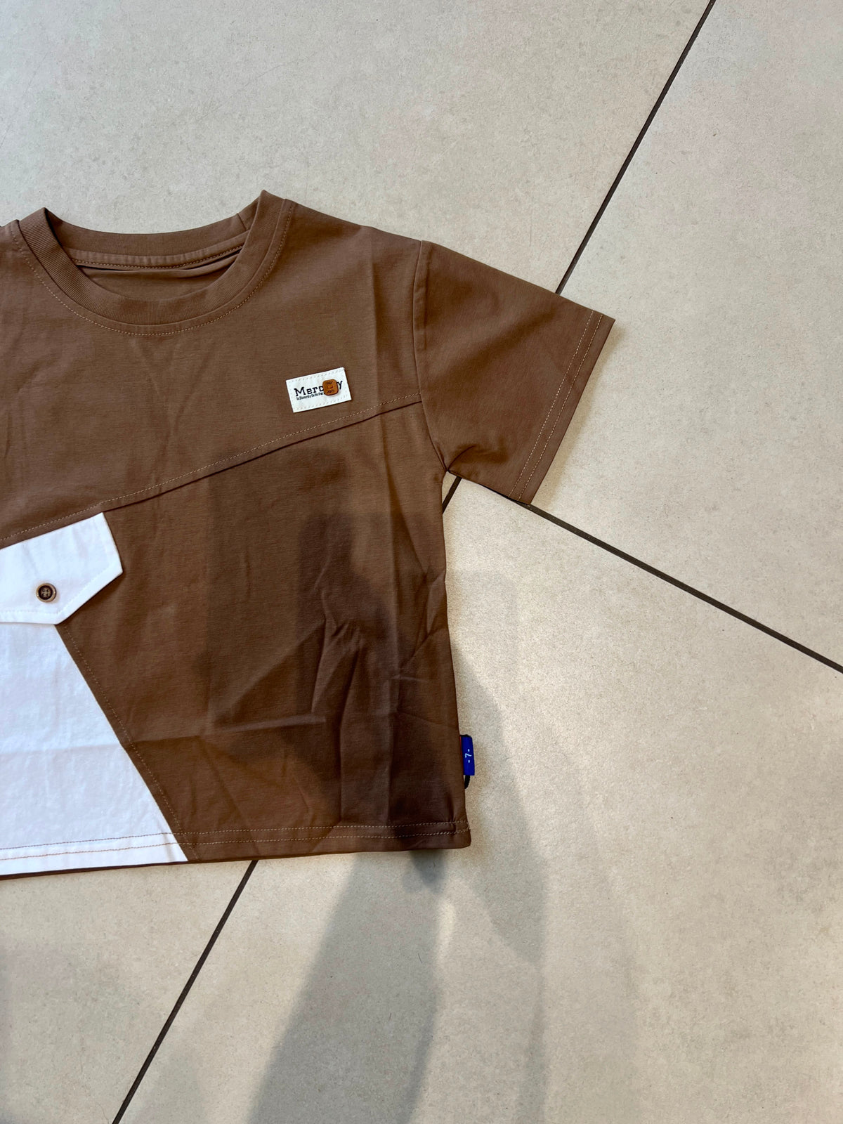 Everyday Crewneck Graphic Cotton T-Shirt for Kids | Ages 3–9, collar detail, aataa kidd