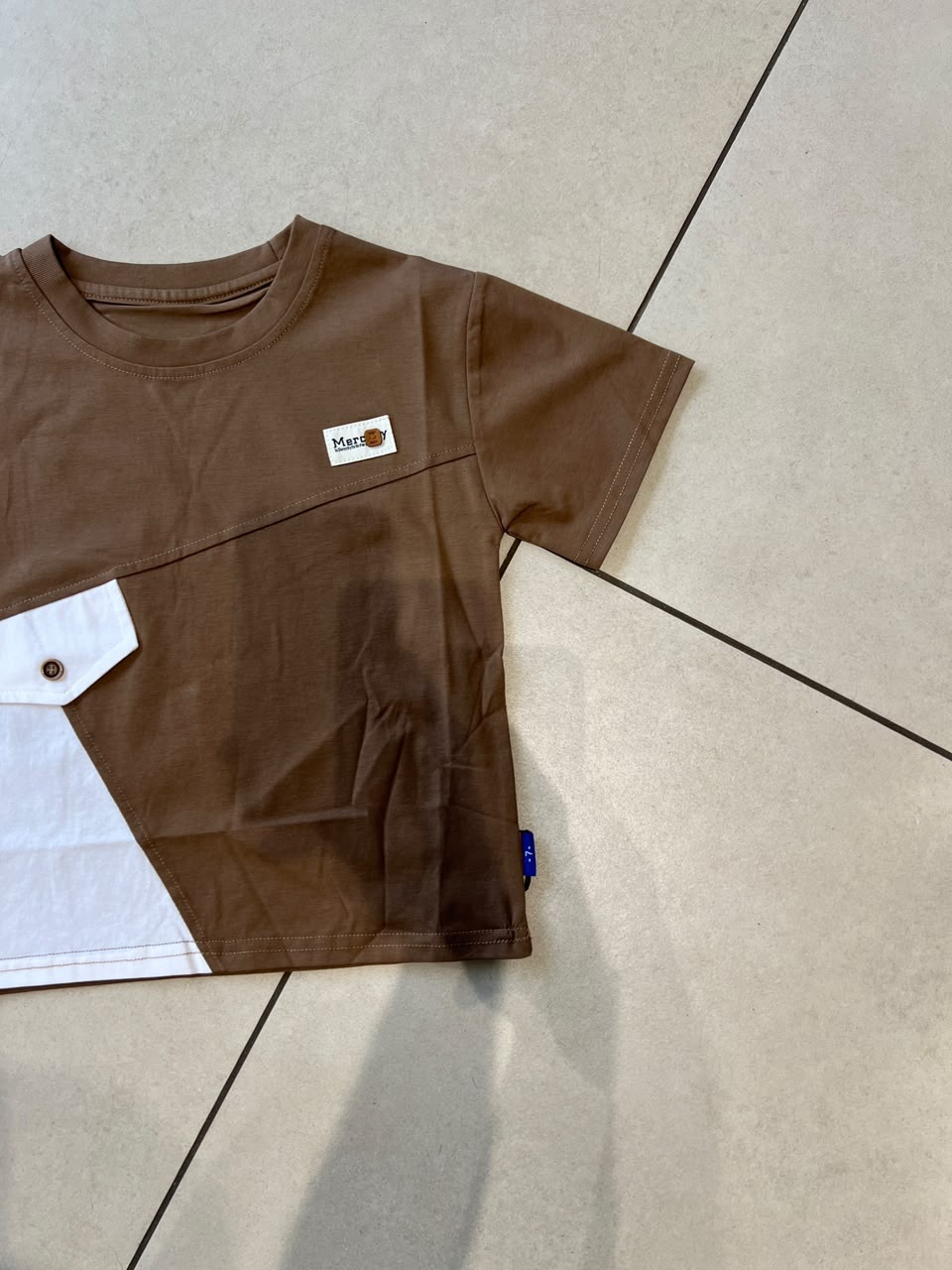 Everyday Crewneck Graphic Cotton T-Shirt for Kids | Ages 3–9, detail view, aataa kidd