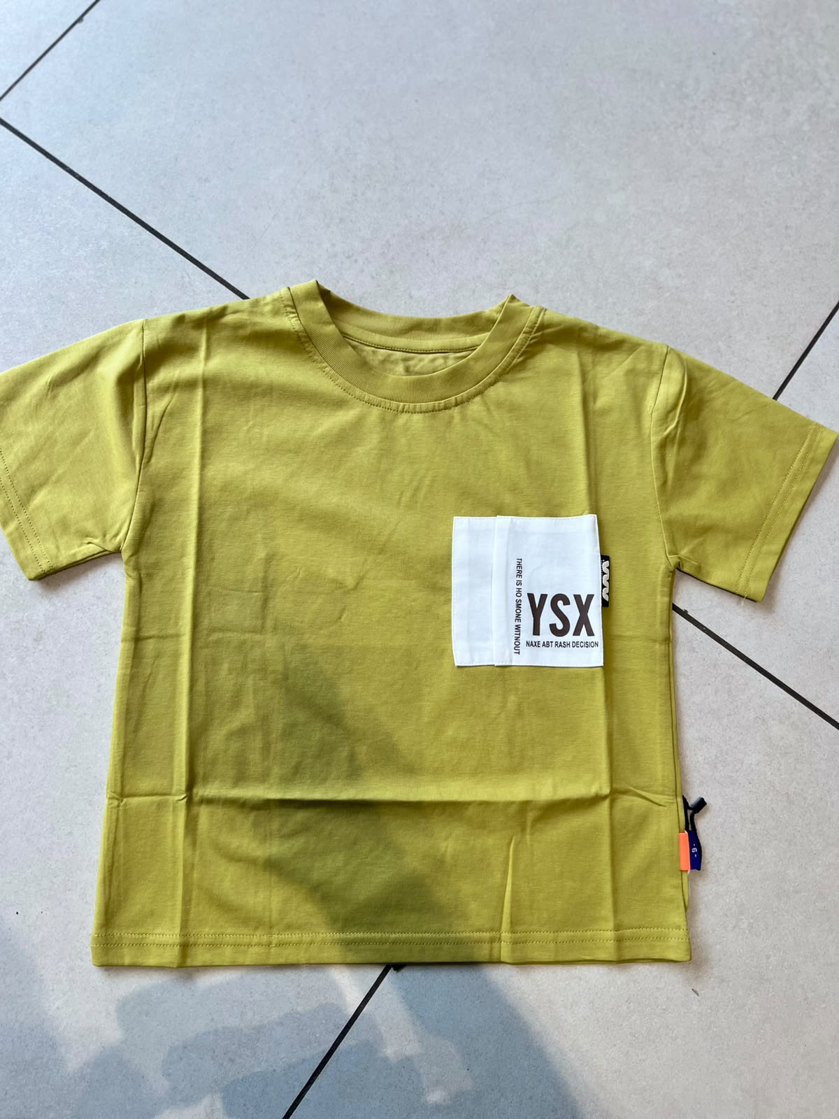 Everyday Crewneck Graphic Cotton T-Shirt for Kids | Ages 3–9, front view, aataa kidd
