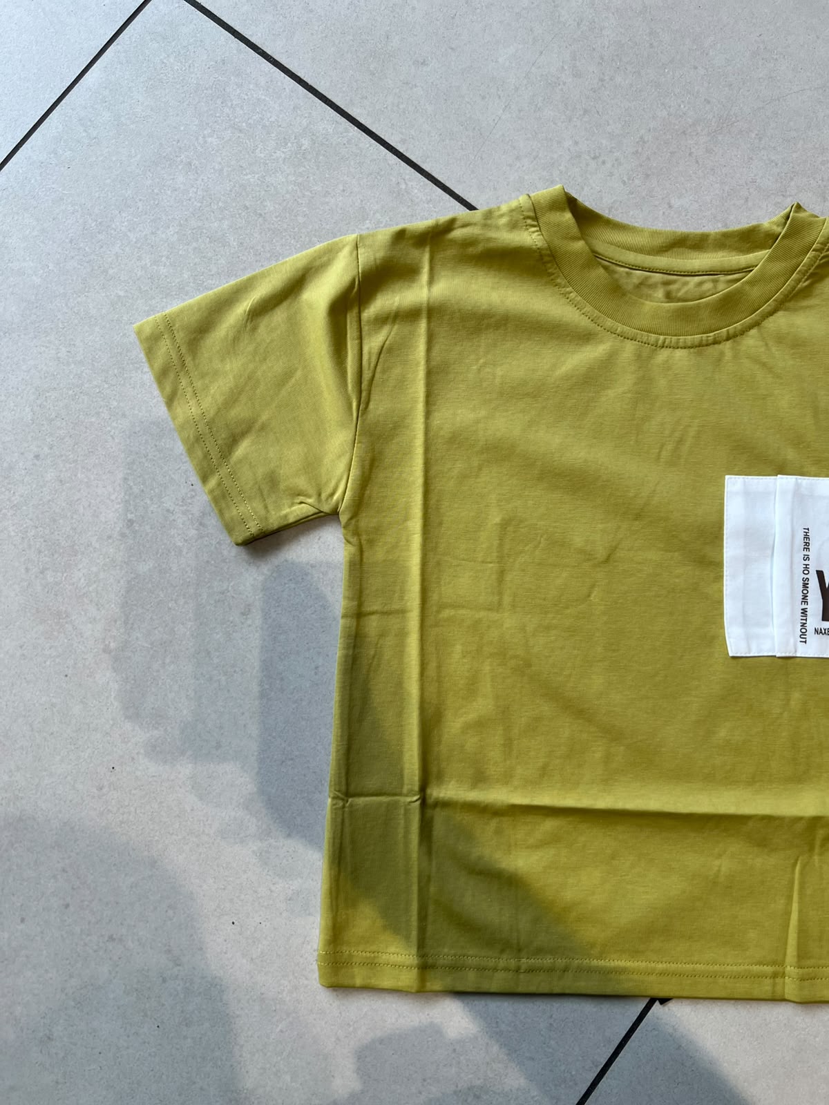 Everyday Crewneck Graphic Cotton T-Shirt for Kids | Ages 3–9, cuff detail, aataa kidd
