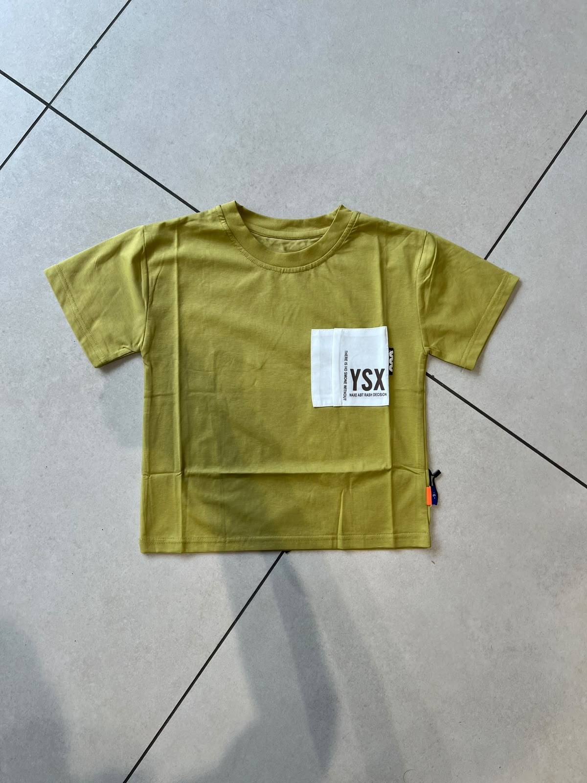 Everyday Crewneck Graphic Cotton T-Shirt for Kids | Ages 3–9, close-up texture, aataa kidd