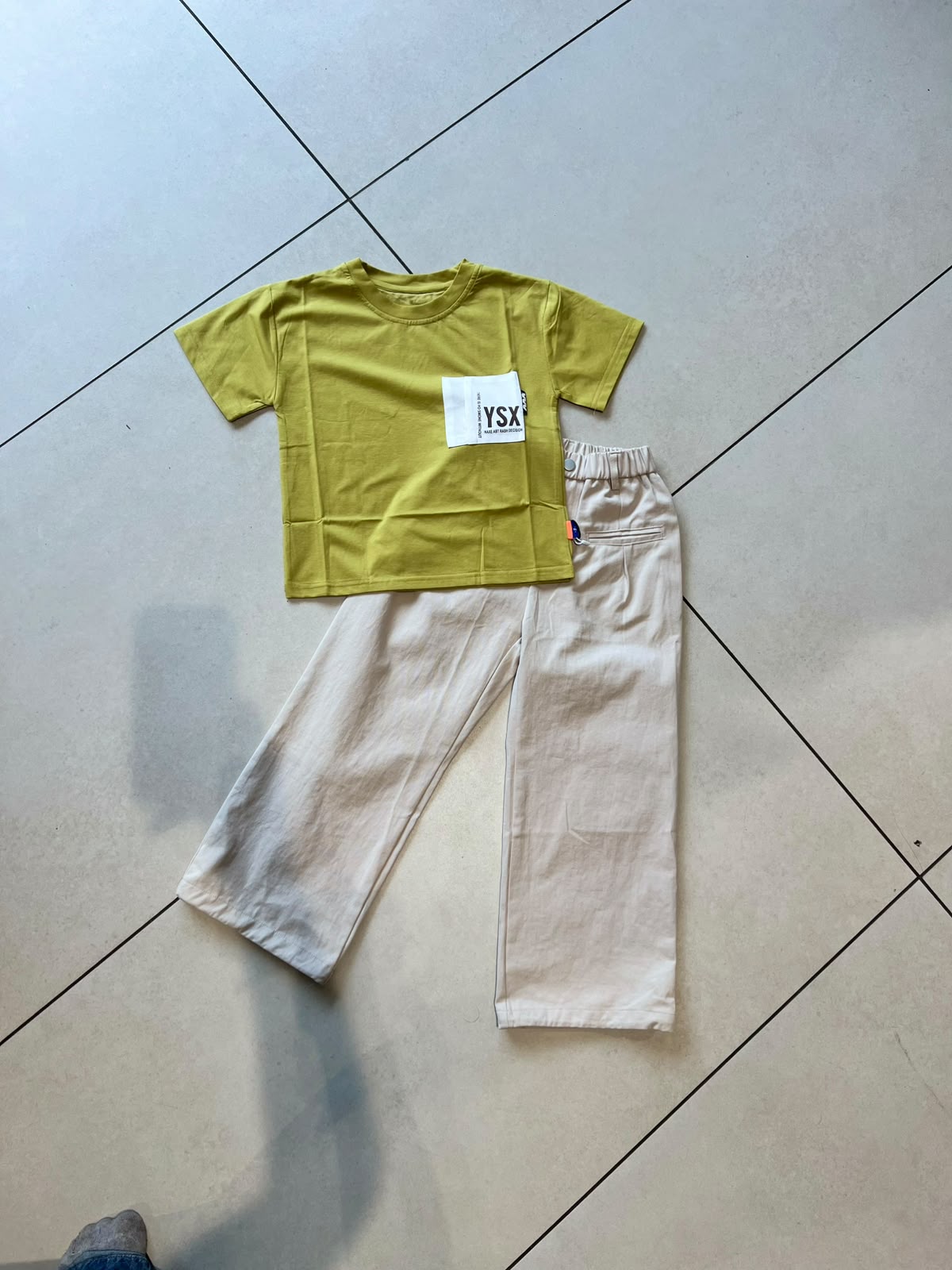 Everyday Crewneck Graphic Cotton T-Shirt for Kids | Ages 3–9, lifestyle view, aataa kidd