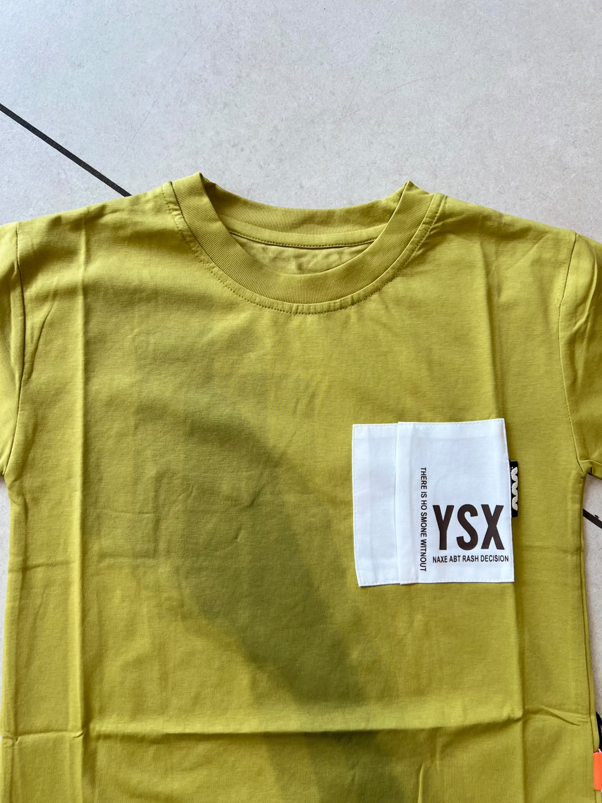 Everyday Crewneck Graphic Cotton T-Shirt for Kids | Ages 3–9, detail view, aataa kidd