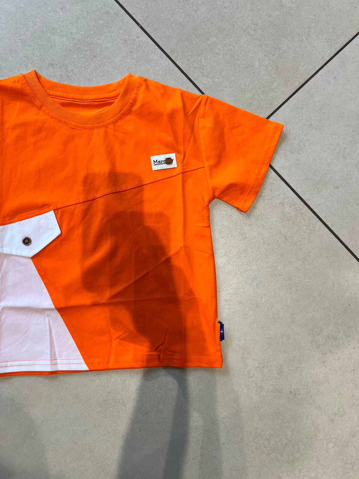 Everyday Crewneck Graphic Cotton T-Shirt for Kids | Ages 3–9, hem detail, aataa kidd