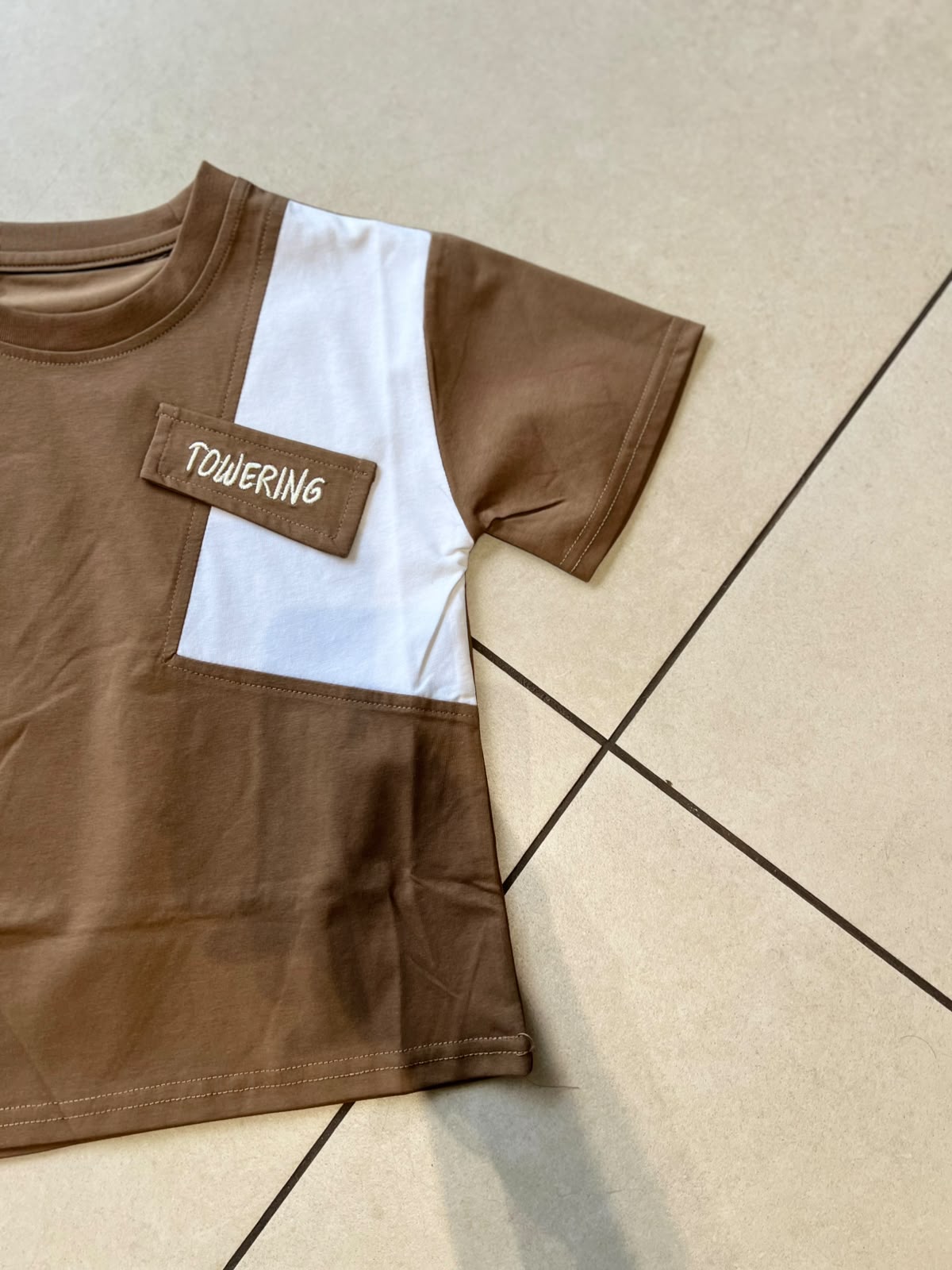 Everyday Crewneck Graphic Cotton T-Shirt for Kids | Ages 3–9, back view, aataa kidd