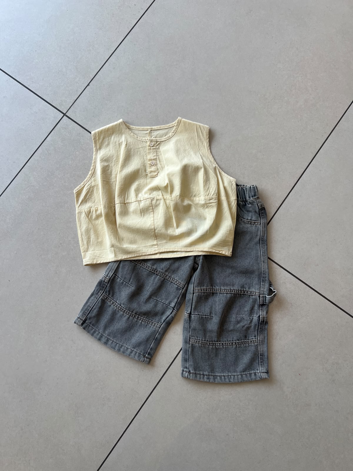 Everyday Crewneck Graphic Cotton T-Shirt for Kids | Ages 1–6, lifestyle view, aataa kidd