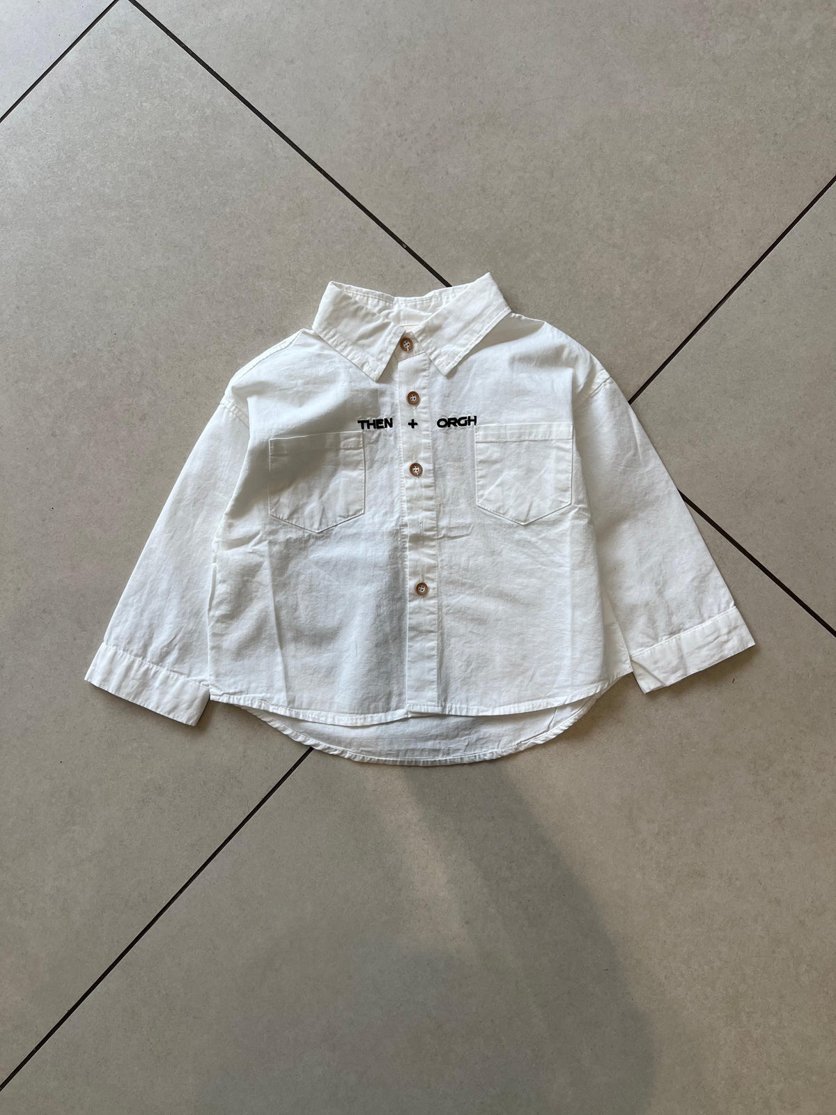 Classic Button-Down Casual Shirt for Boys | Ages 4–6, flat lay, aataa kidd