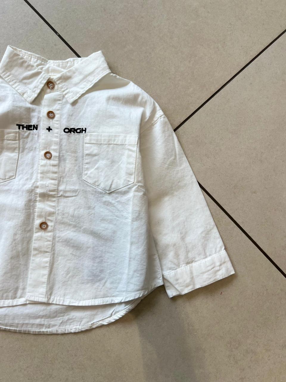 Classic Button-Down Casual Shirt for Boys | Ages 4–6, detail view, aataa kidd
