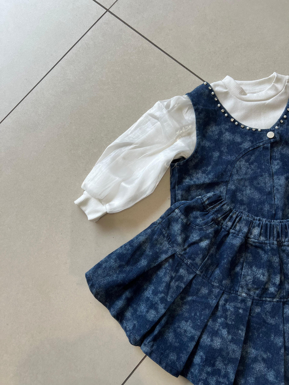 Coordinated Top and Bottom Casual Set for Girls | Ages 5–6, view 11, aataa kidd