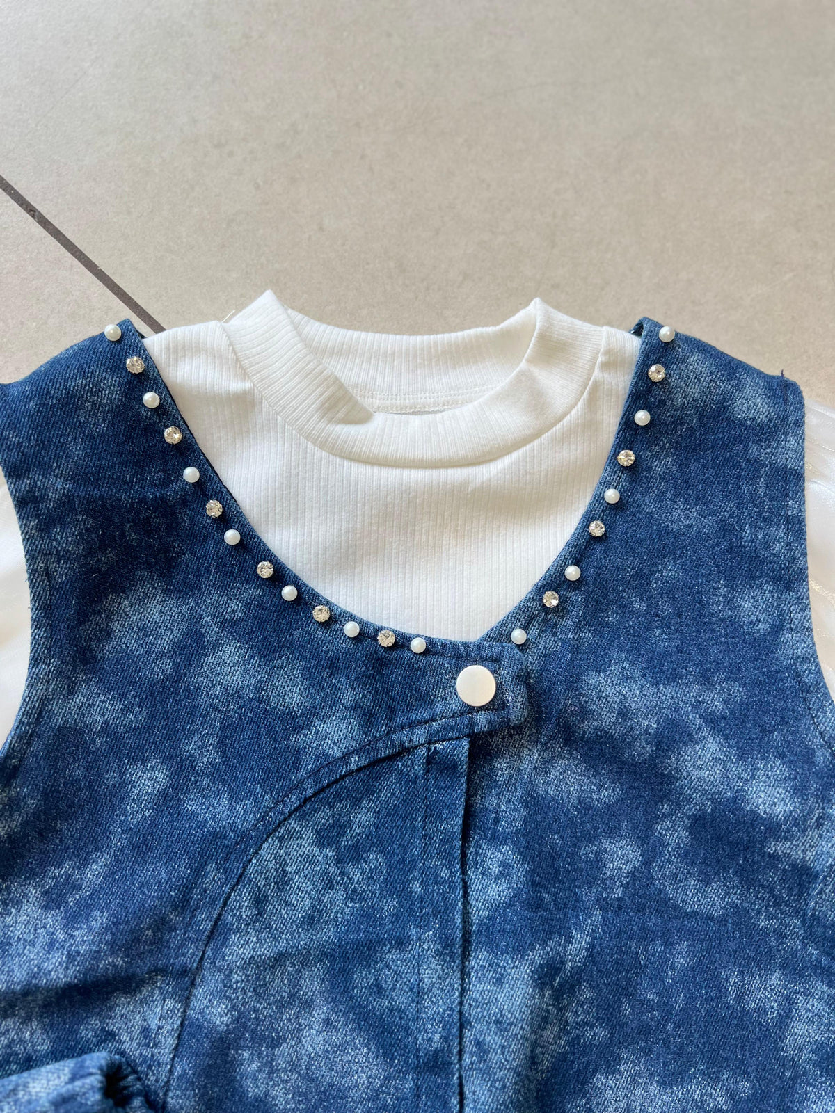 Coordinated Top and Bottom Casual Set for Girls | Ages 5–6, hem detail, aataa kidd