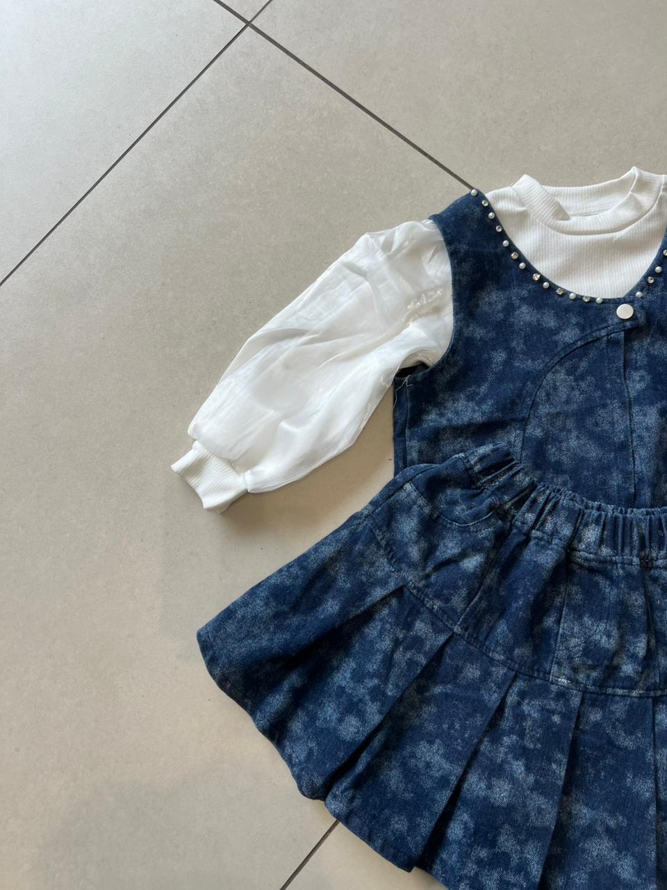 Coordinated Top and Bottom Casual Set for Girls | Ages 5–6, close-up texture, aataa kidd