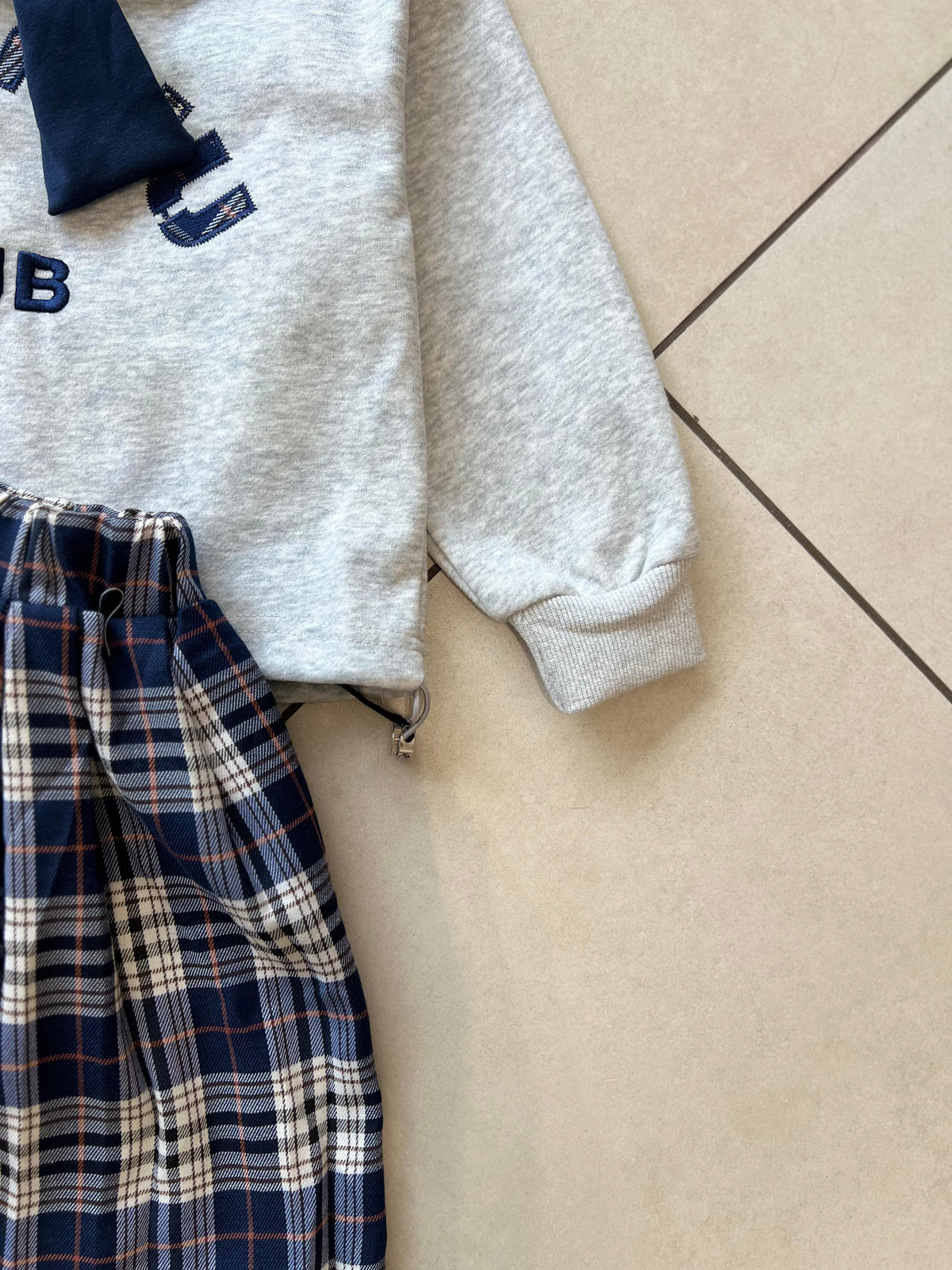 Coordinated Top and Bottom Casual Set for Girls | Ages 3–5, collar detail, aataa kidd