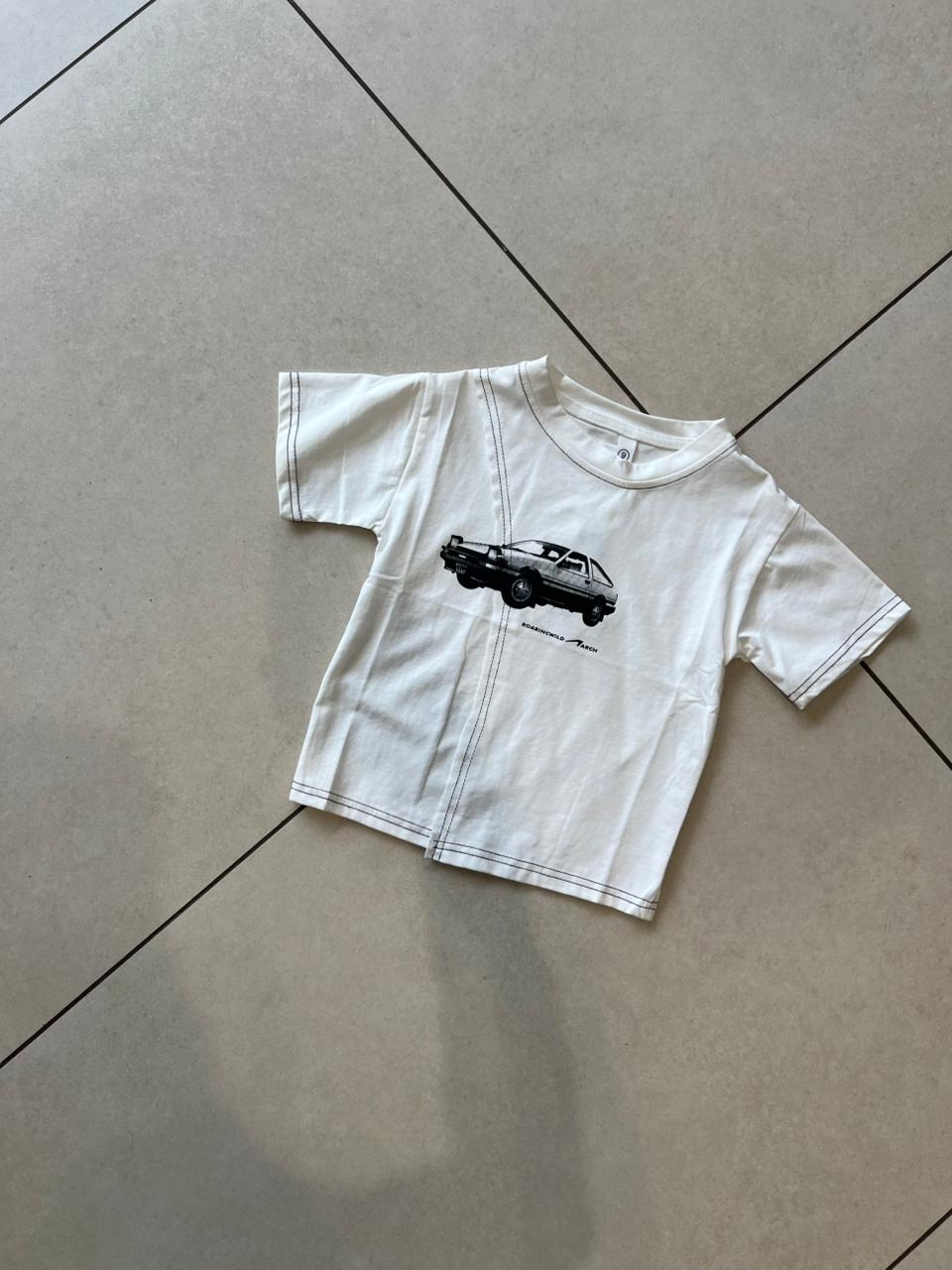 Everyday Crewneck Graphic Cotton T-Shirt for Kids | Ages 1–6, lifestyle view, aataa kidd