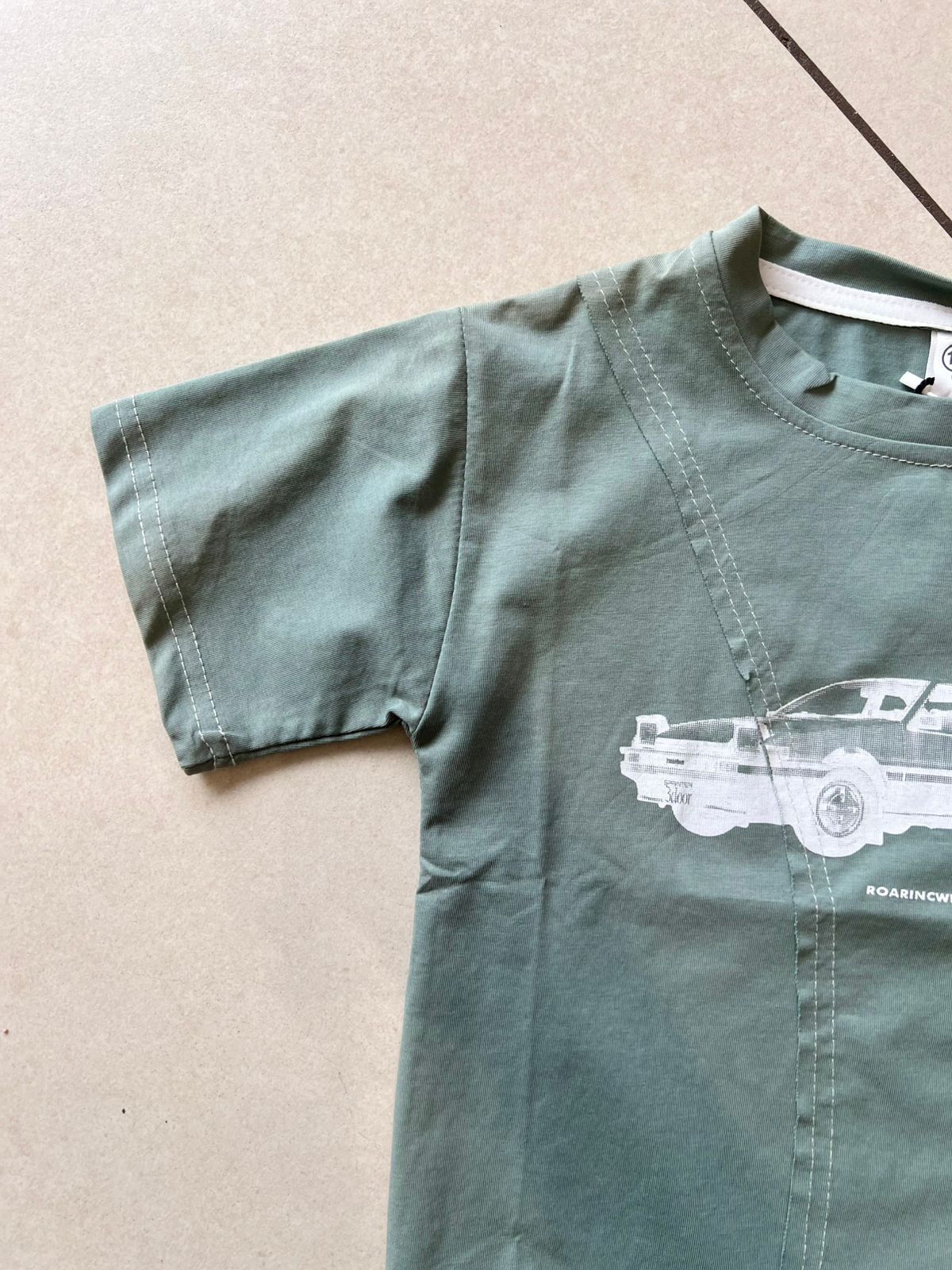 Everyday Crewneck Graphic Cotton T-Shirt for Kids | Ages 1–6, cuff detail, aataa kidd