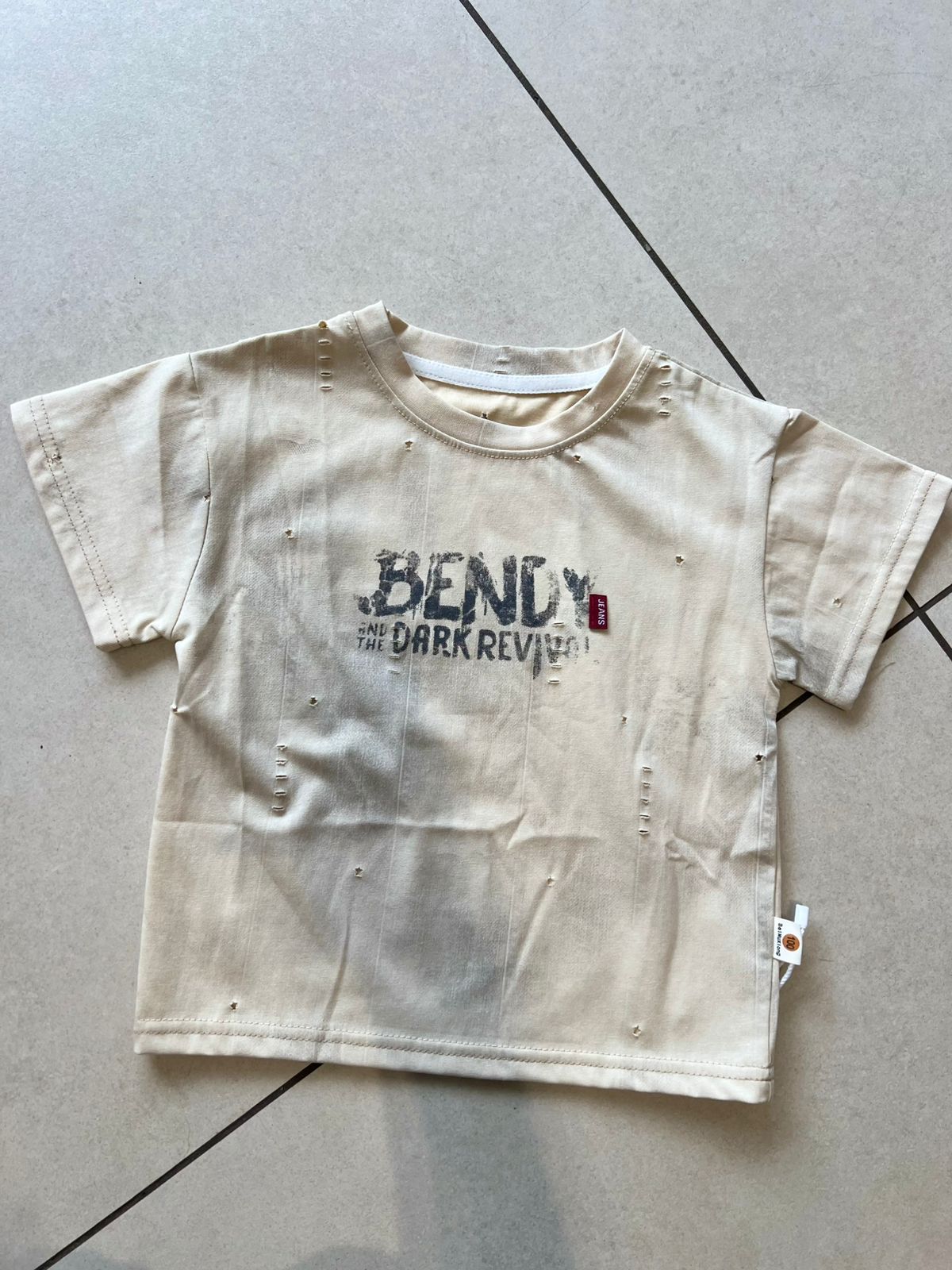 Everyday Crewneck Graphic Cotton T-Shirt for Kids | Ages 1–6, front view, aataa kidd