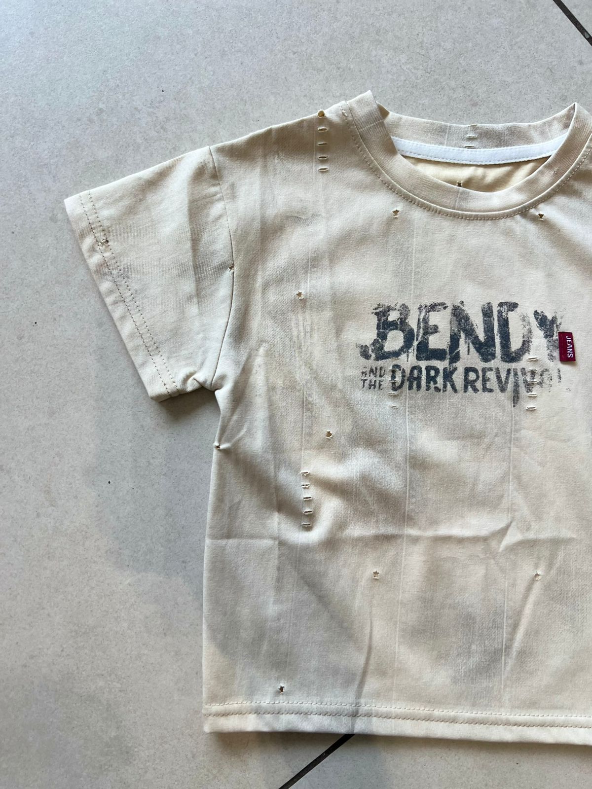 Everyday Crewneck Graphic Cotton T-Shirt for Kids | Ages 1–6, cuff detail, aataa kidd