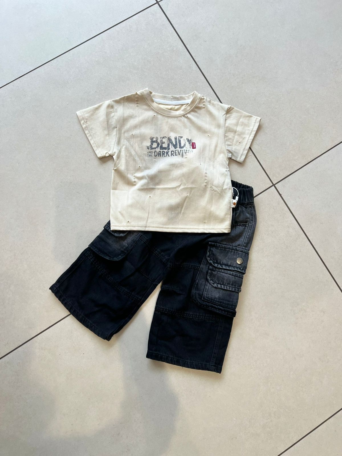 Everyday Crewneck Graphic Cotton T-Shirt for Kids | Ages 1–6, lifestyle view, aataa kidd