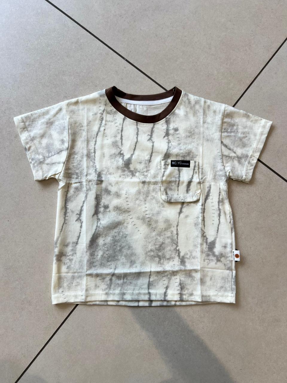 Everyday Crewneck Graphic Cotton T-Shirt for Kids | Ages 1–6, detail view, aataa kidd
